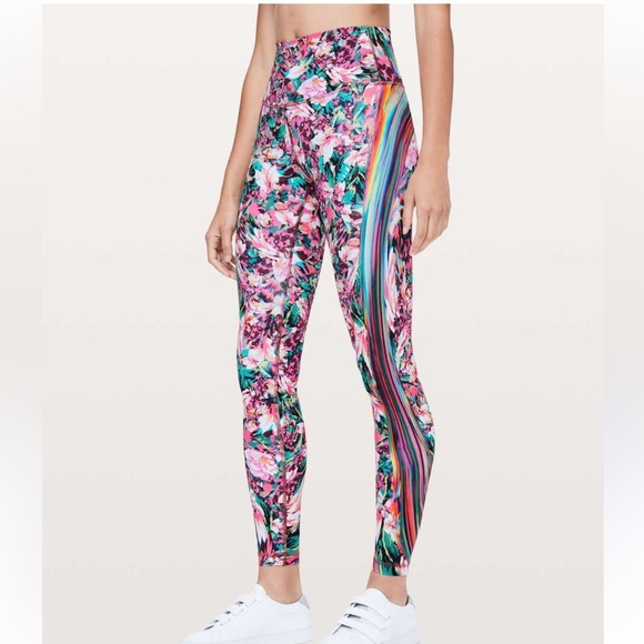 Lululemon Wunder Under Spectrum Hi Rise tights Leggings SIZE 4 - Picture 2 of 5